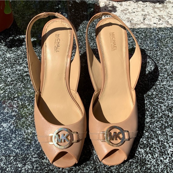 Michael Kors Shoes - Michael Kors open toe wedges